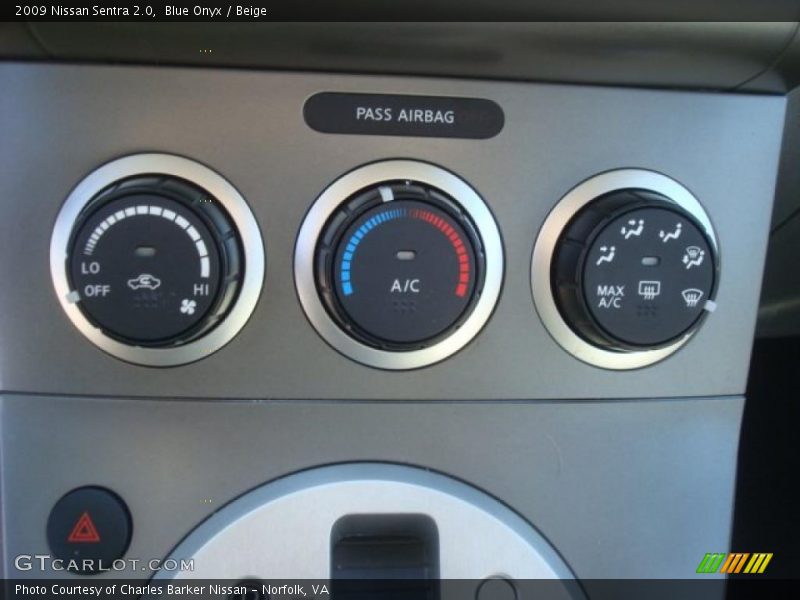 Blue Onyx / Beige 2009 Nissan Sentra 2.0