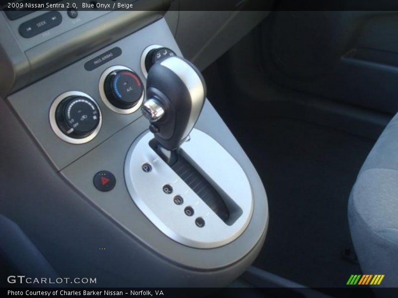 Blue Onyx / Beige 2009 Nissan Sentra 2.0
