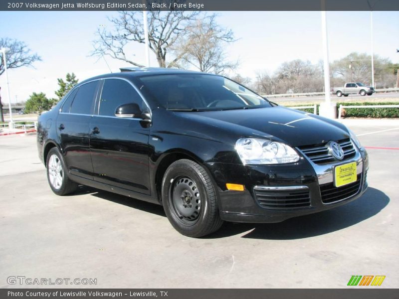 Black / Pure Beige 2007 Volkswagen Jetta Wolfsburg Edition Sedan