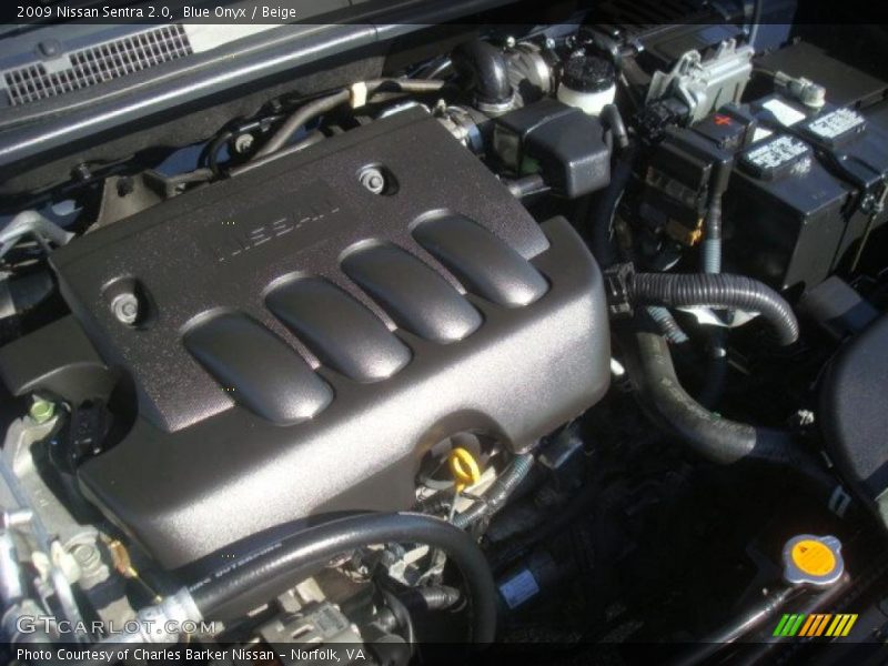 Blue Onyx / Beige 2009 Nissan Sentra 2.0
