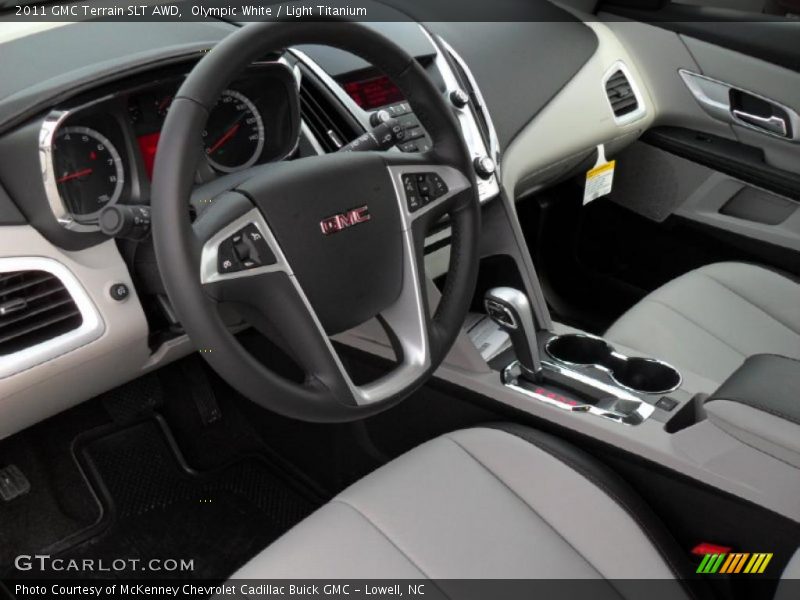 Olympic White / Light Titanium 2011 GMC Terrain SLT AWD