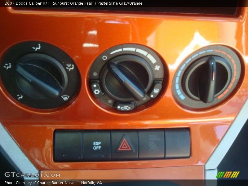 Sunburst Orange Pearl / Pastel Slate Gray/Orange 2007 Dodge Caliber R/T