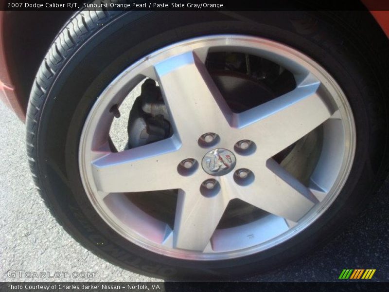 Sunburst Orange Pearl / Pastel Slate Gray/Orange 2007 Dodge Caliber R/T
