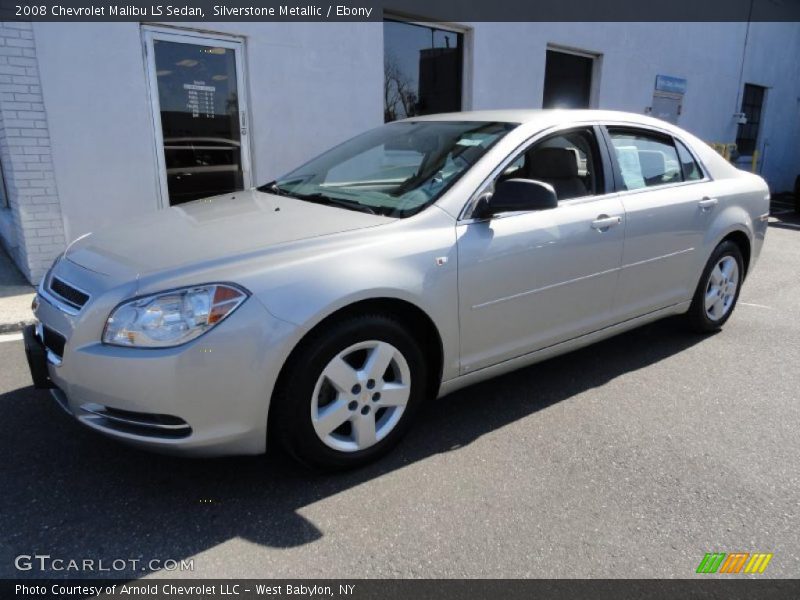 Silverstone Metallic / Ebony 2008 Chevrolet Malibu LS Sedan