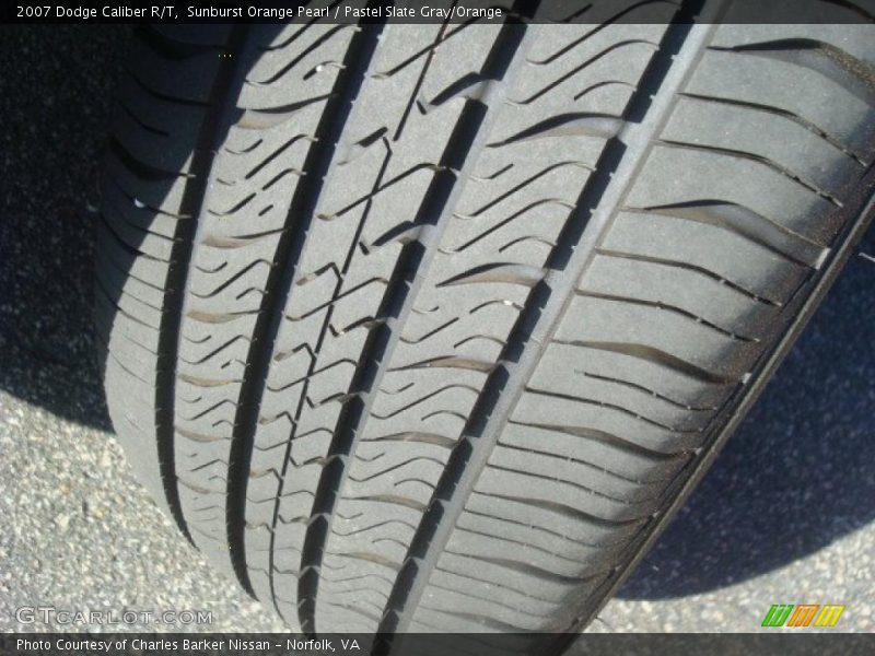 Sunburst Orange Pearl / Pastel Slate Gray/Orange 2007 Dodge Caliber R/T