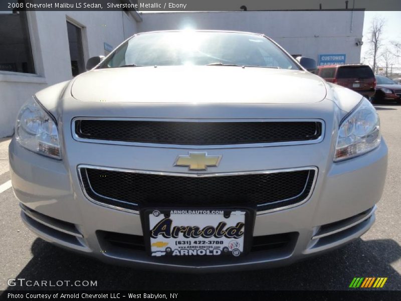 Silverstone Metallic / Ebony 2008 Chevrolet Malibu LS Sedan