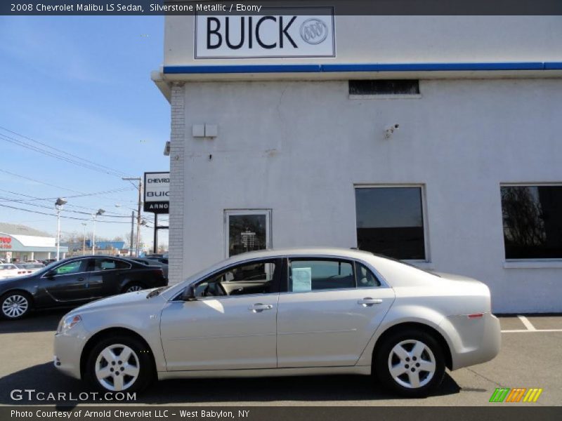 Silverstone Metallic / Ebony 2008 Chevrolet Malibu LS Sedan