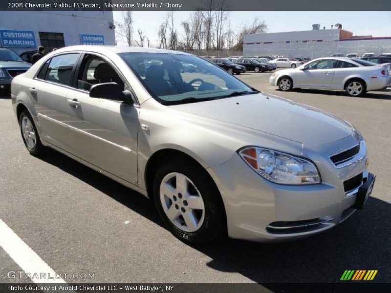 Silverstone Metallic / Ebony 2008 Chevrolet Malibu LS Sedan
