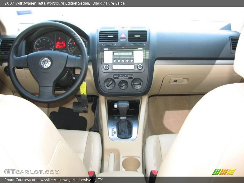 Black / Pure Beige 2007 Volkswagen Jetta Wolfsburg Edition Sedan