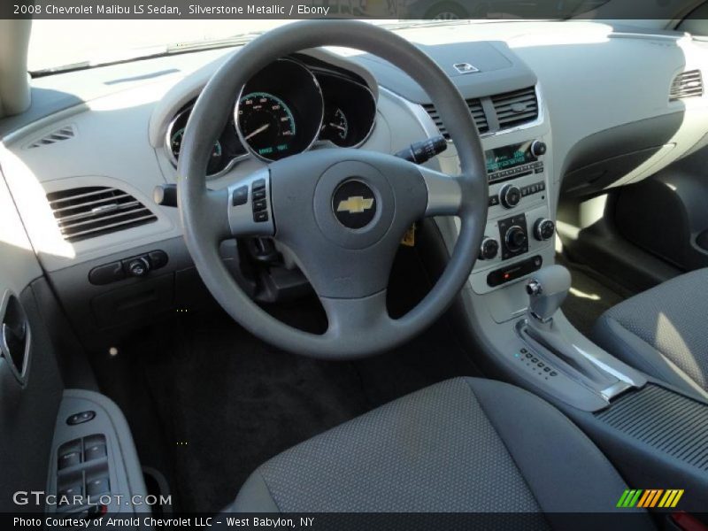 Silverstone Metallic / Ebony 2008 Chevrolet Malibu LS Sedan