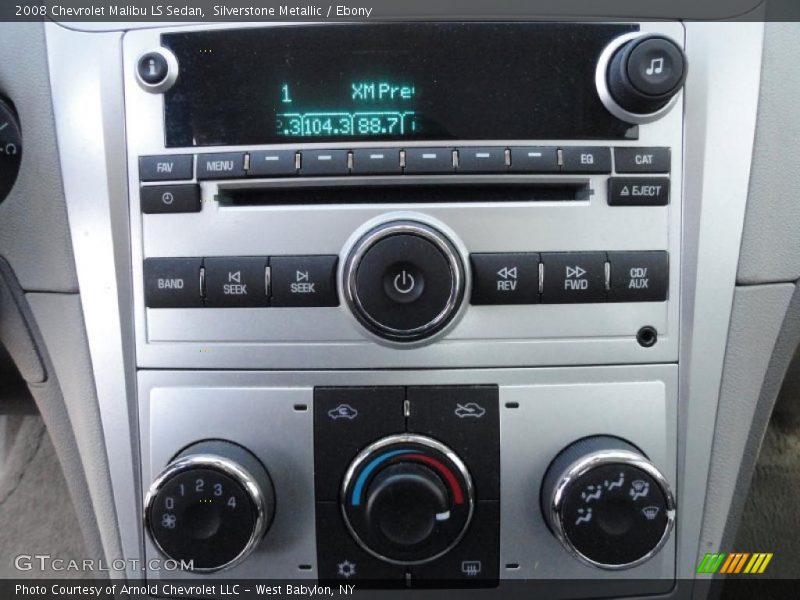 Silverstone Metallic / Ebony 2008 Chevrolet Malibu LS Sedan