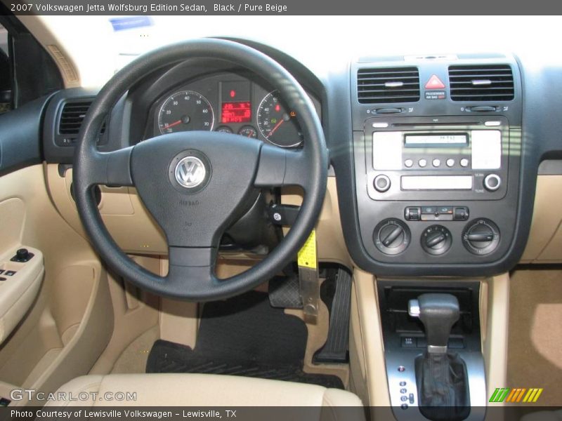 Black / Pure Beige 2007 Volkswagen Jetta Wolfsburg Edition Sedan