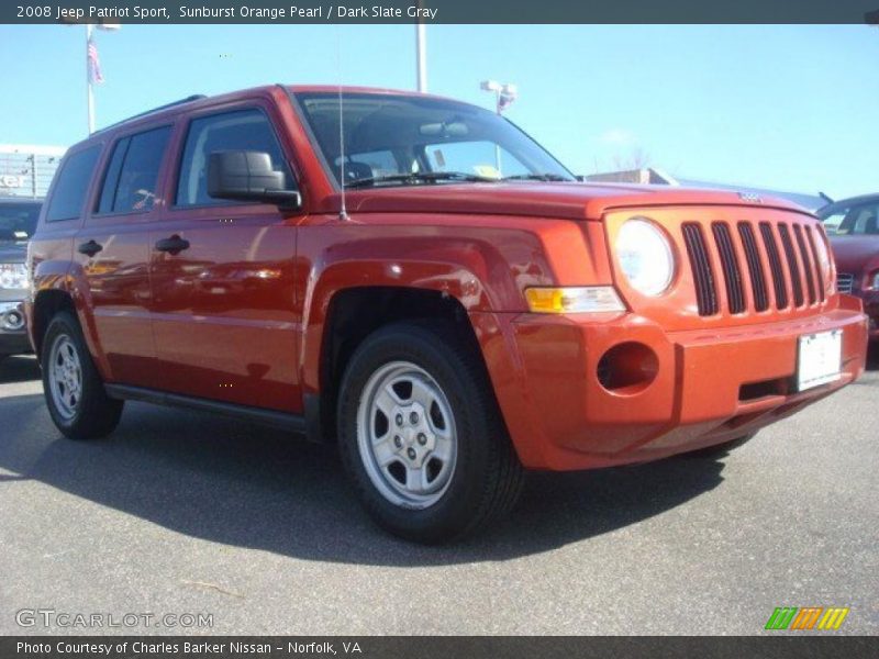 Sunburst Orange Pearl / Dark Slate Gray 2008 Jeep Patriot Sport