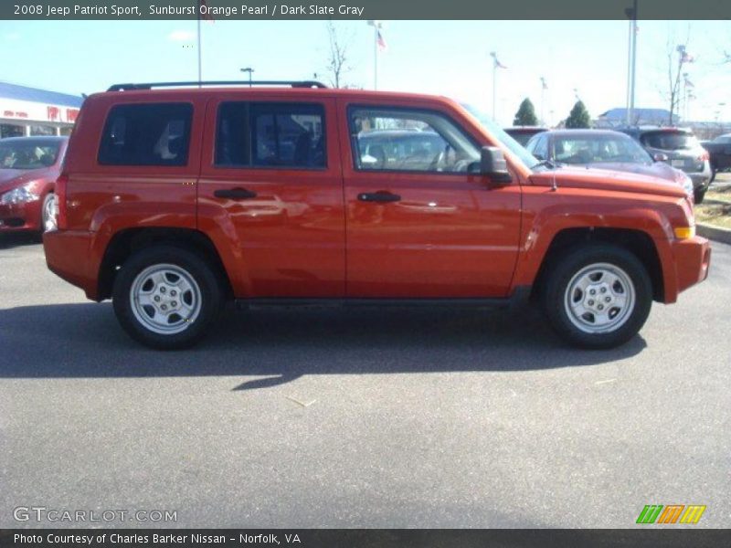 Sunburst Orange Pearl / Dark Slate Gray 2008 Jeep Patriot Sport