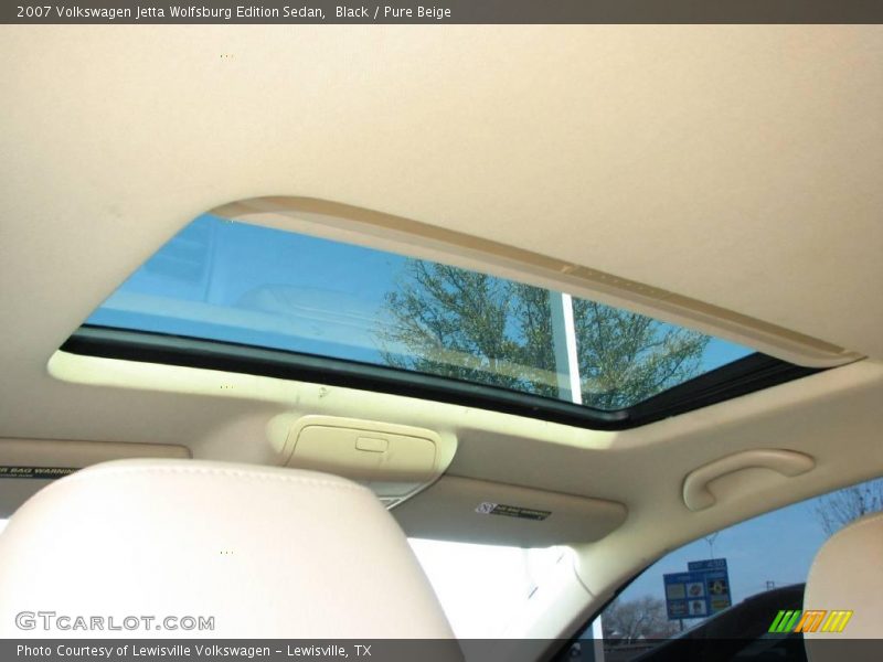 Black / Pure Beige 2007 Volkswagen Jetta Wolfsburg Edition Sedan