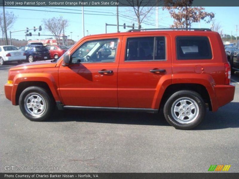 Sunburst Orange Pearl / Dark Slate Gray 2008 Jeep Patriot Sport