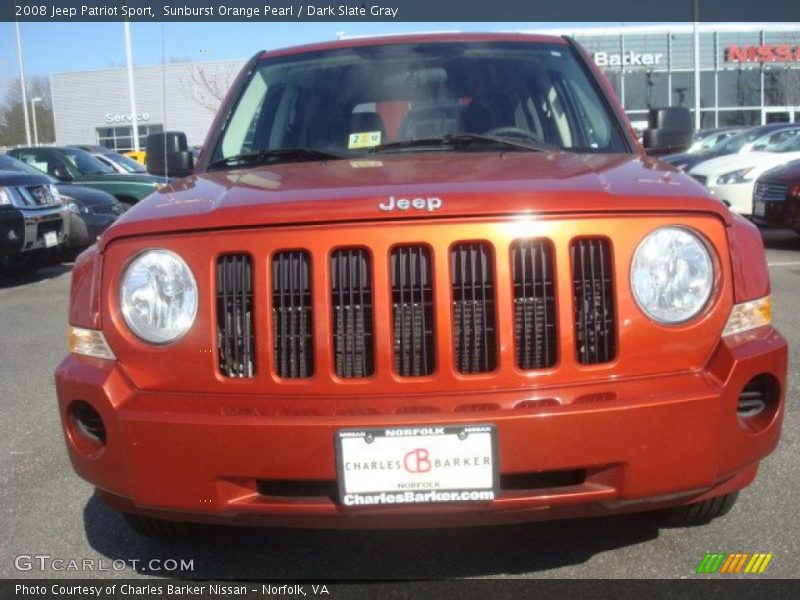 Sunburst Orange Pearl / Dark Slate Gray 2008 Jeep Patriot Sport