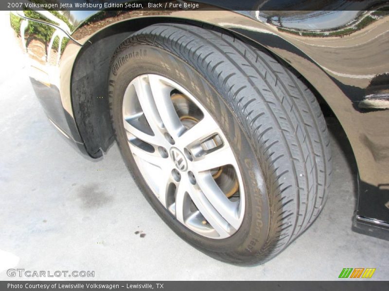 Black / Pure Beige 2007 Volkswagen Jetta Wolfsburg Edition Sedan