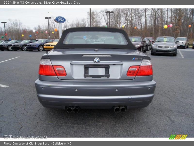 Silver Grey Metallic / Grey 2004 BMW M3 Convertible