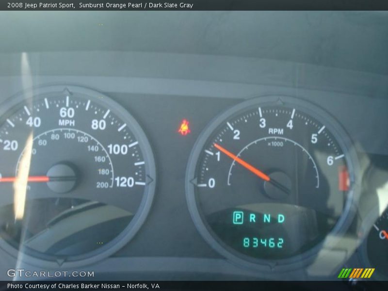 Sunburst Orange Pearl / Dark Slate Gray 2008 Jeep Patriot Sport