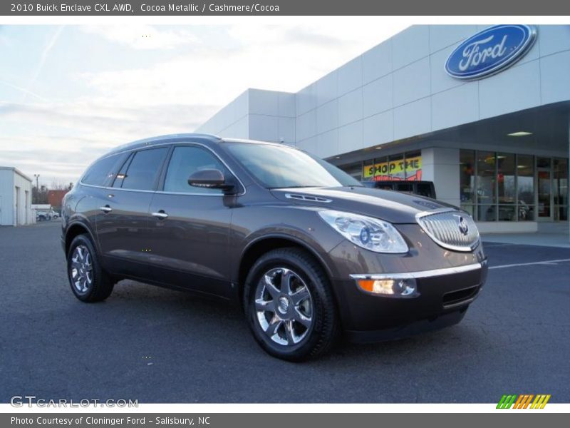 Cocoa Metallic / Cashmere/Cocoa 2010 Buick Enclave CXL AWD