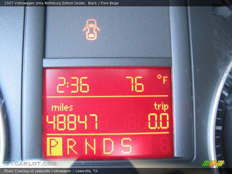 Black / Pure Beige 2007 Volkswagen Jetta Wolfsburg Edition Sedan