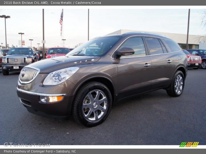 Cocoa Metallic / Cashmere/Cocoa 2010 Buick Enclave CXL AWD