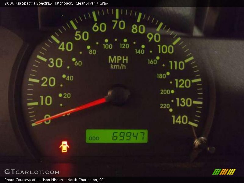 Clear Silver / Gray 2006 Kia Spectra Spectra5 Hatchback