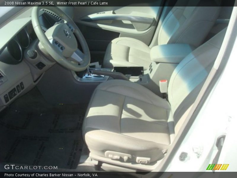 Winter Frost Pearl / Cafe Latte 2008 Nissan Maxima 3.5 SE