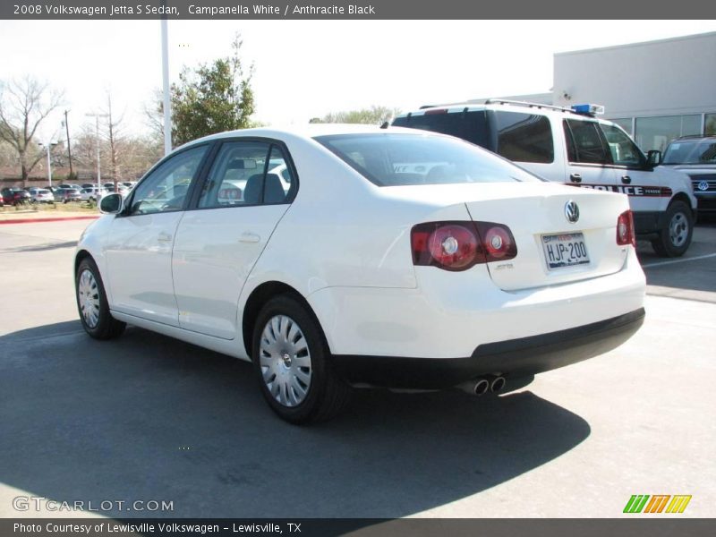 Campanella White / Anthracite Black 2008 Volkswagen Jetta S Sedan