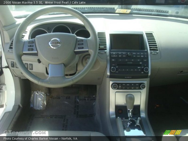 Winter Frost Pearl / Cafe Latte 2008 Nissan Maxima 3.5 SE