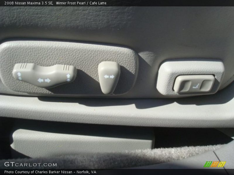 Winter Frost Pearl / Cafe Latte 2008 Nissan Maxima 3.5 SE