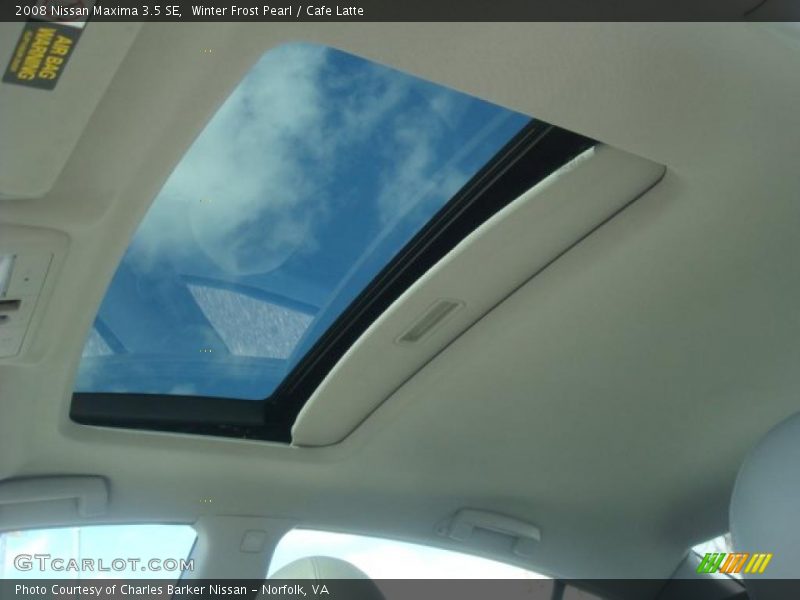 Winter Frost Pearl / Cafe Latte 2008 Nissan Maxima 3.5 SE