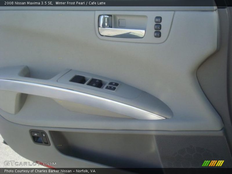 Winter Frost Pearl / Cafe Latte 2008 Nissan Maxima 3.5 SE