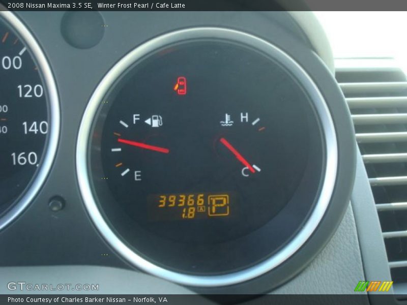 Winter Frost Pearl / Cafe Latte 2008 Nissan Maxima 3.5 SE