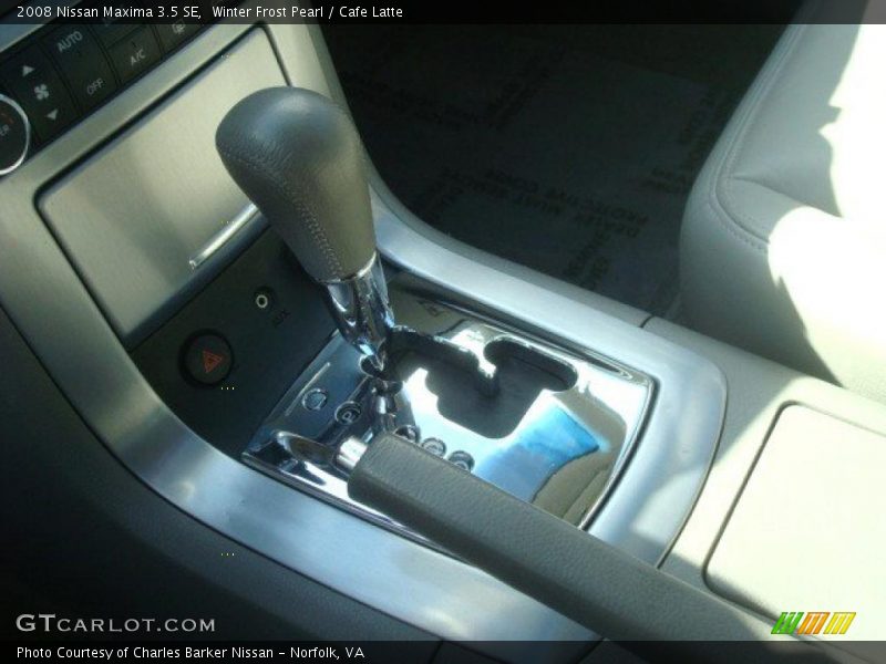 Winter Frost Pearl / Cafe Latte 2008 Nissan Maxima 3.5 SE