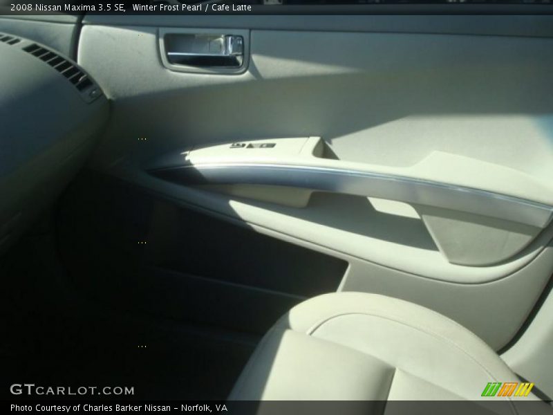 Winter Frost Pearl / Cafe Latte 2008 Nissan Maxima 3.5 SE