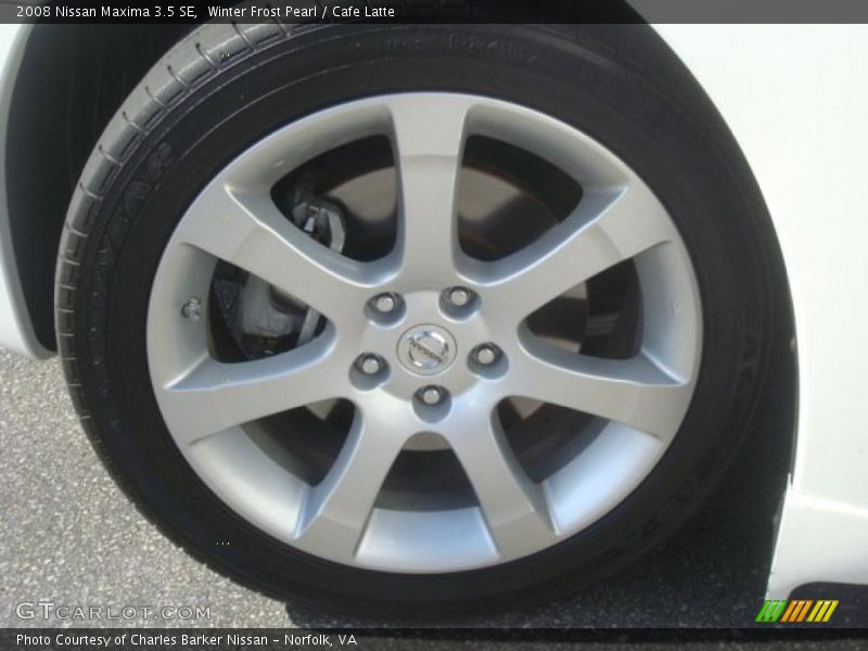 Winter Frost Pearl / Cafe Latte 2008 Nissan Maxima 3.5 SE