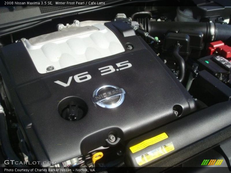 Winter Frost Pearl / Cafe Latte 2008 Nissan Maxima 3.5 SE