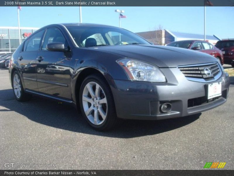 Dark Slate Metallic / Charcoal Black 2008 Nissan Maxima 3.5 SE