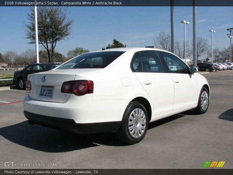 Campanella White / Anthracite Black 2008 Volkswagen Jetta S Sedan