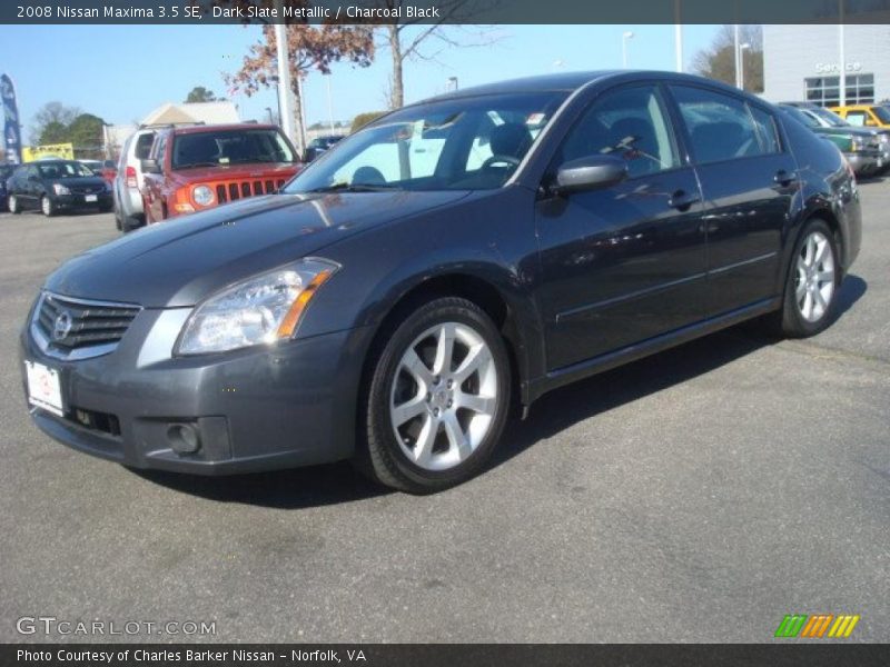 Dark Slate Metallic / Charcoal Black 2008 Nissan Maxima 3.5 SE