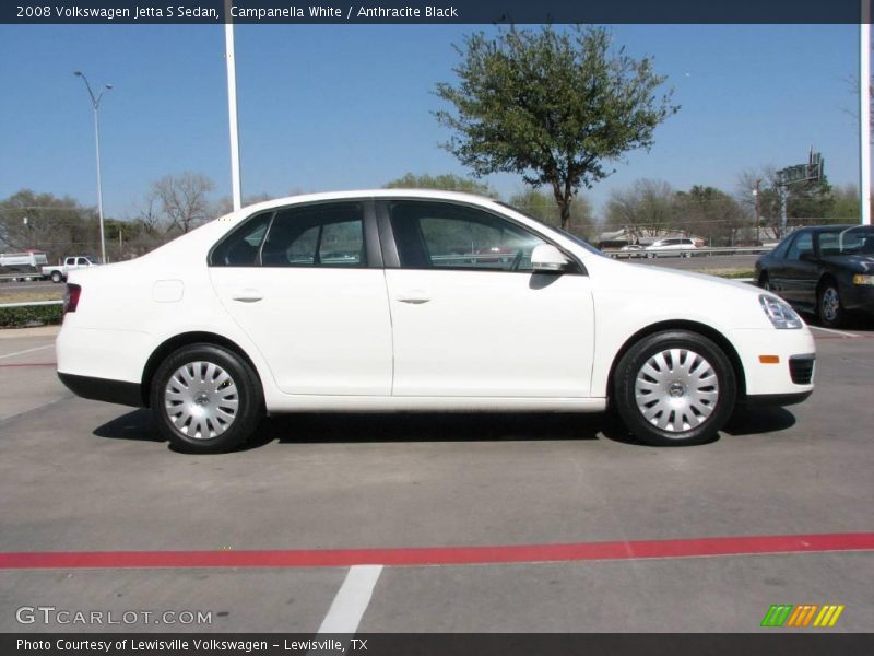 Campanella White / Anthracite Black 2008 Volkswagen Jetta S Sedan