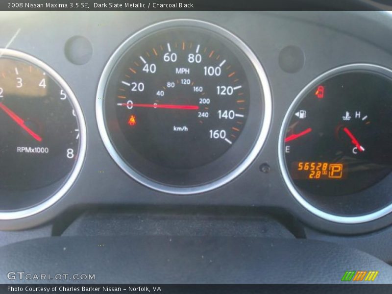 Dark Slate Metallic / Charcoal Black 2008 Nissan Maxima 3.5 SE