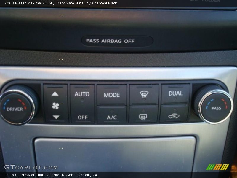 Dark Slate Metallic / Charcoal Black 2008 Nissan Maxima 3.5 SE