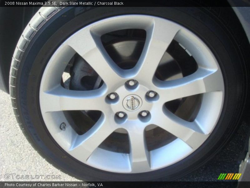Dark Slate Metallic / Charcoal Black 2008 Nissan Maxima 3.5 SE
