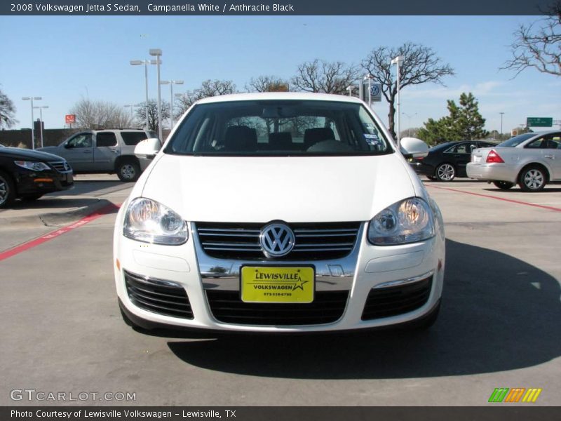 Campanella White / Anthracite Black 2008 Volkswagen Jetta S Sedan