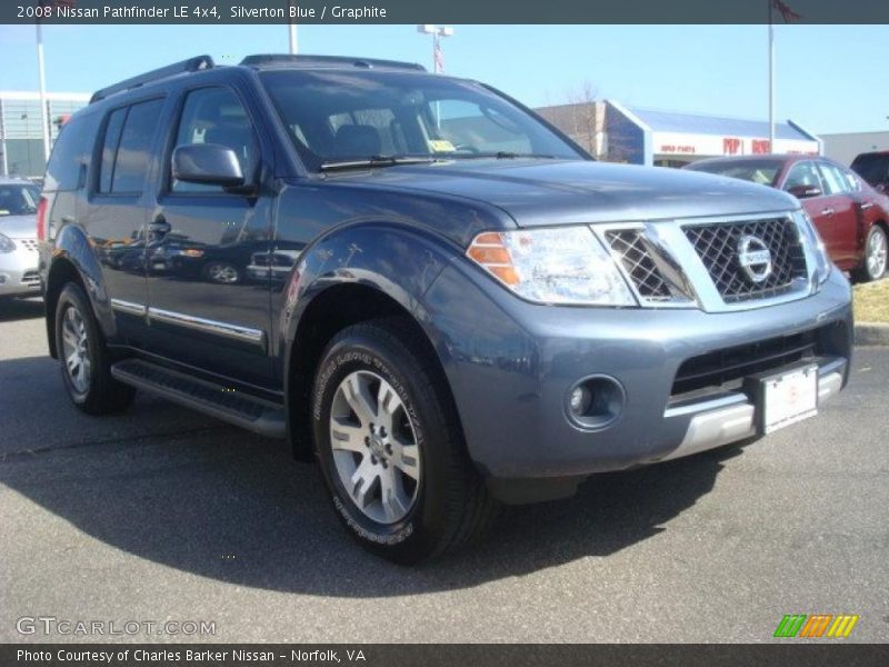 Silverton Blue / Graphite 2008 Nissan Pathfinder LE 4x4