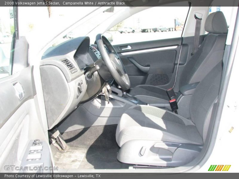 Campanella White / Anthracite Black 2008 Volkswagen Jetta S Sedan