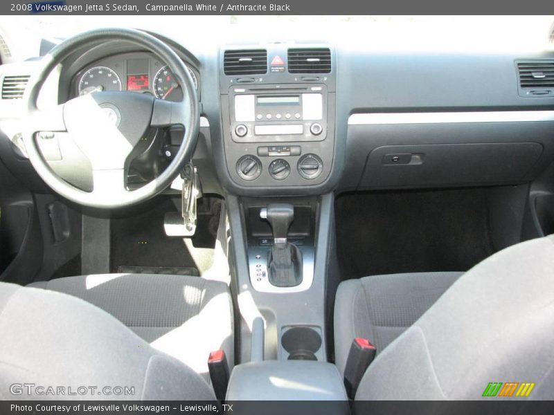 Campanella White / Anthracite Black 2008 Volkswagen Jetta S Sedan